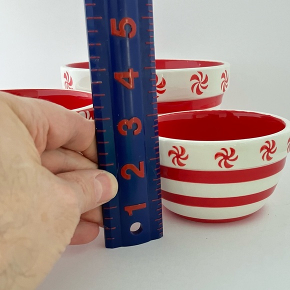 Terramoto Ceramic 3 Piece Mixing Bowl Set (Peppermint) - Picture 9 of 14